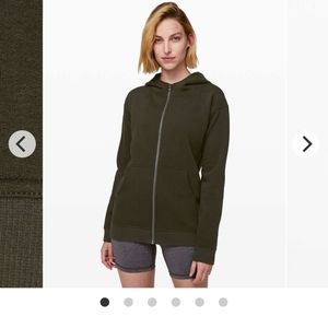 Lululemon All Yours Hoodie Zip - NWT - MED - Dark Olive